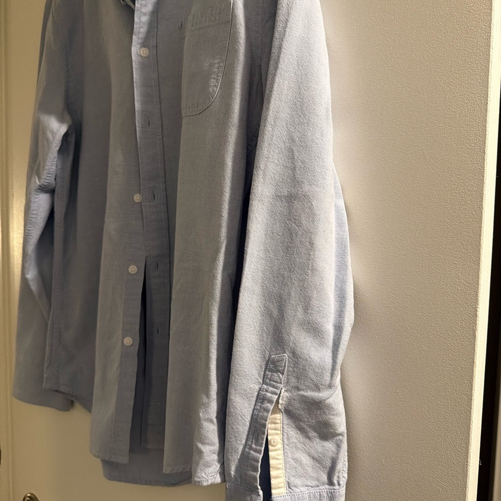 1901 Light Blue Casual Button Down Shirt - Picture 3 of 10